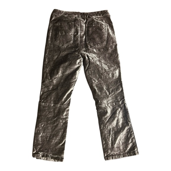 Free People Velvet Brown Cropped Ankle Pants Size 31 - Picture 2 of 5